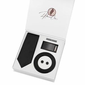 Set Cravate et Ceinture en Noir