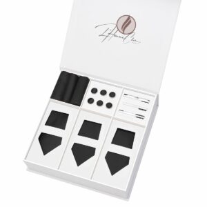 Set Cravate en Lot Noir (Uni)