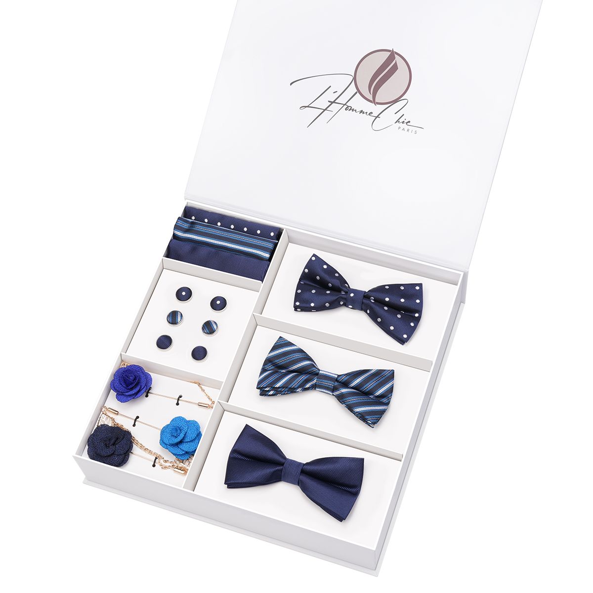 Set-Noeud-Papillon-en-Lot-Bleu-Uni-Rayure-et-a-Pois-l-homme-chic-paris