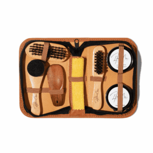 Kit d’Entretien Chaussures Cirage Marron Foncé et Transparent
