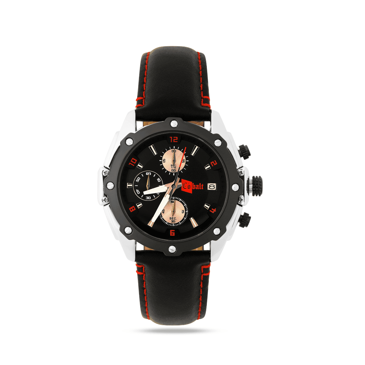Montre-Face-Cobalt27-Aube-Noir-Rouge-l-homme-chic-paris